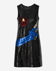 Saint Laurent | John Baldessari by Hedi Slimane Sequin Mini Dress Look 