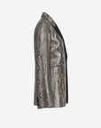 Saint Laurent | Metallic Python Skin Blazer | Size 36 FR