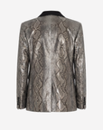 Saint Laurent | Metallic Python Skin Blazer | Size 36 FR