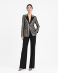 Saint Laurent | Metallic Python Skin Blazer | Size 36 FR
