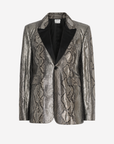 Saint Laurent | Metallic Python Skin Blazer | Size 36 FR