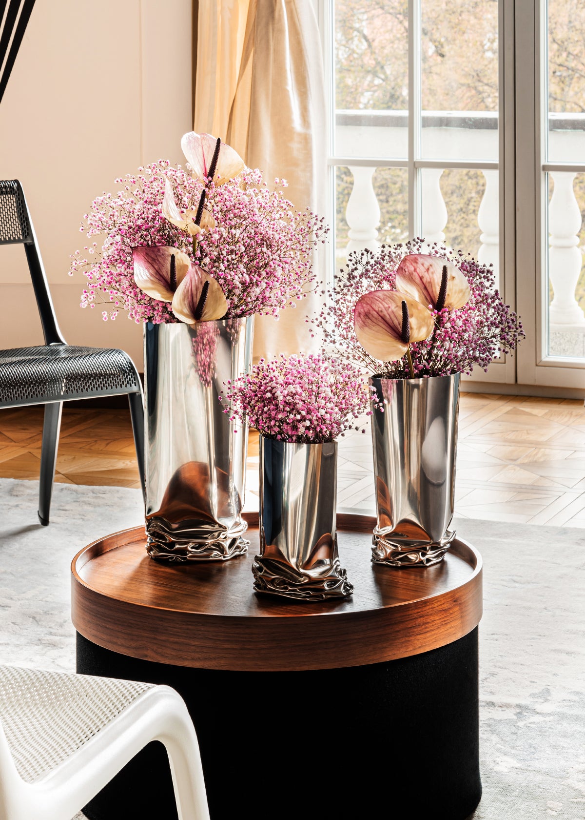 Zieta | Crash Vase | Polished Stainless Steel