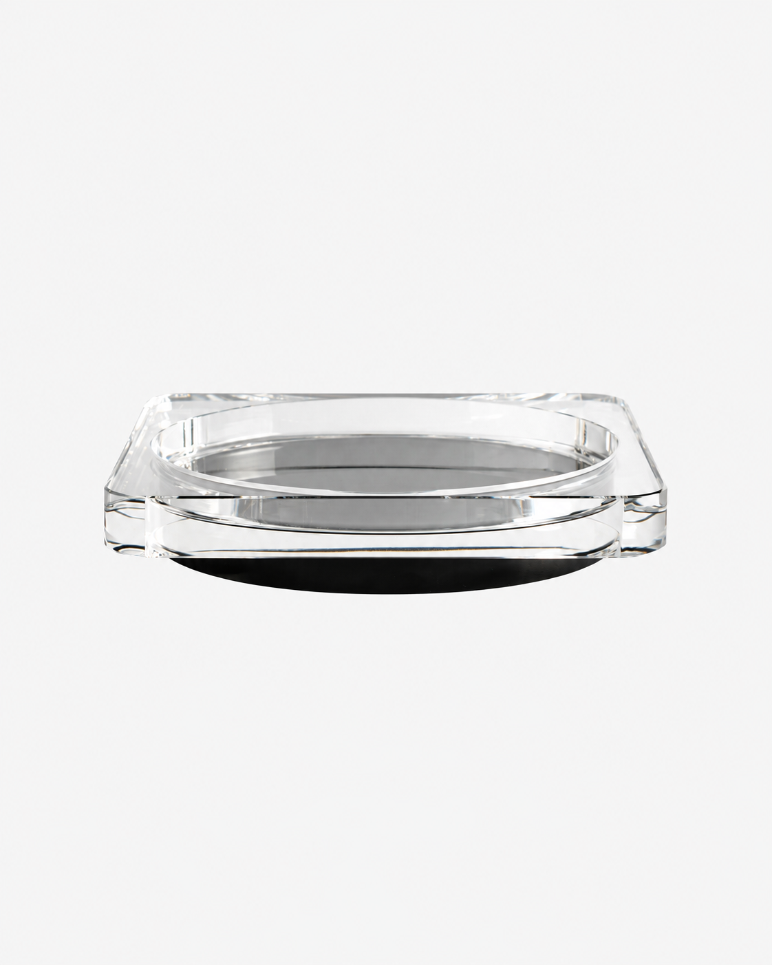 Greg Natale | Alto Crystal Bowl Clear &amp; Black Onyx — studio view