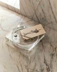 Greg Natale Alto Crystal Bowl Clear styled on a timber surface