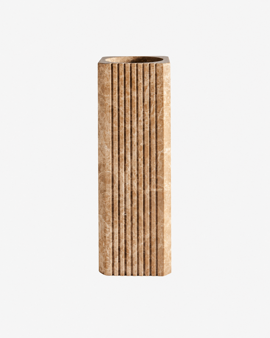 Greg Natale | Celesta Vase Light Emperador — studio view