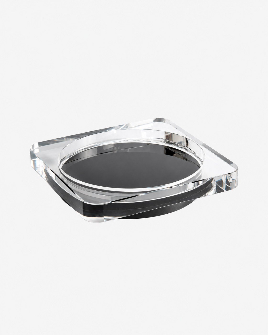 Greg Natale | Alto Crystal Bowl Clear &amp; Black Onyx — studio view 03