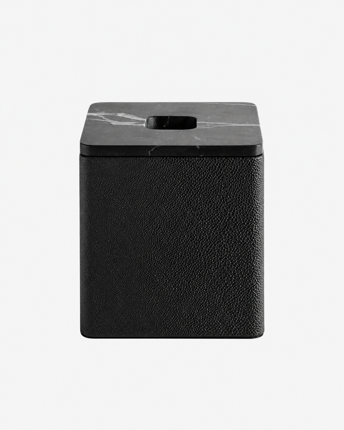 Greg Natale | Palco Tissue Box Shagreen Nero — studio view 17