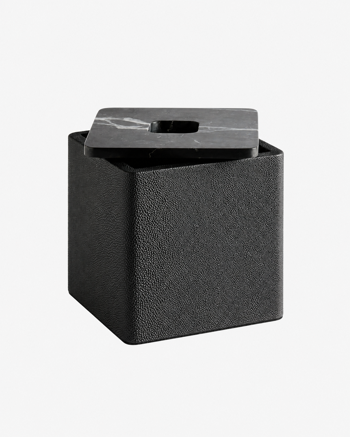 Greg Natale | Palco Tissue Box Shagreen Nero — studio view 19