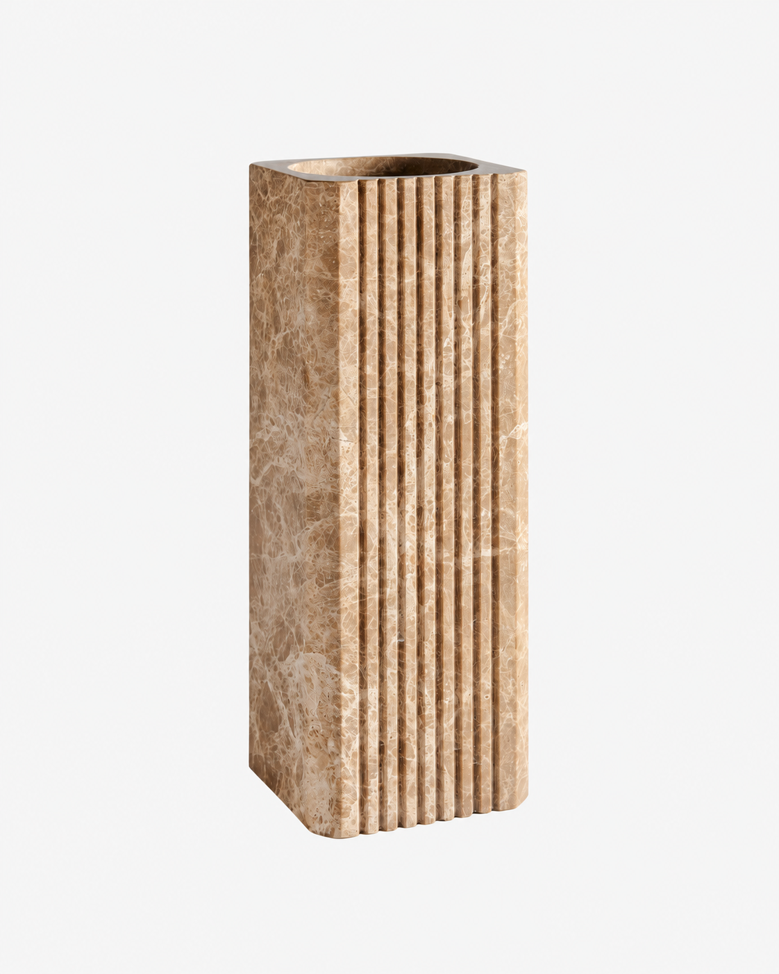 Greg Natale | Celesta Vase Light Emperador — studio view 58