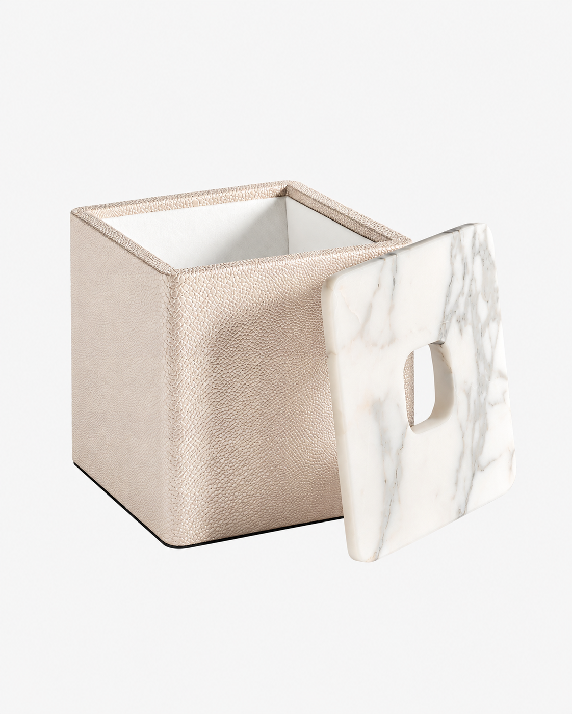 Greg Natale | Palco Tissue Box Shagreen Arabescato — alternate view