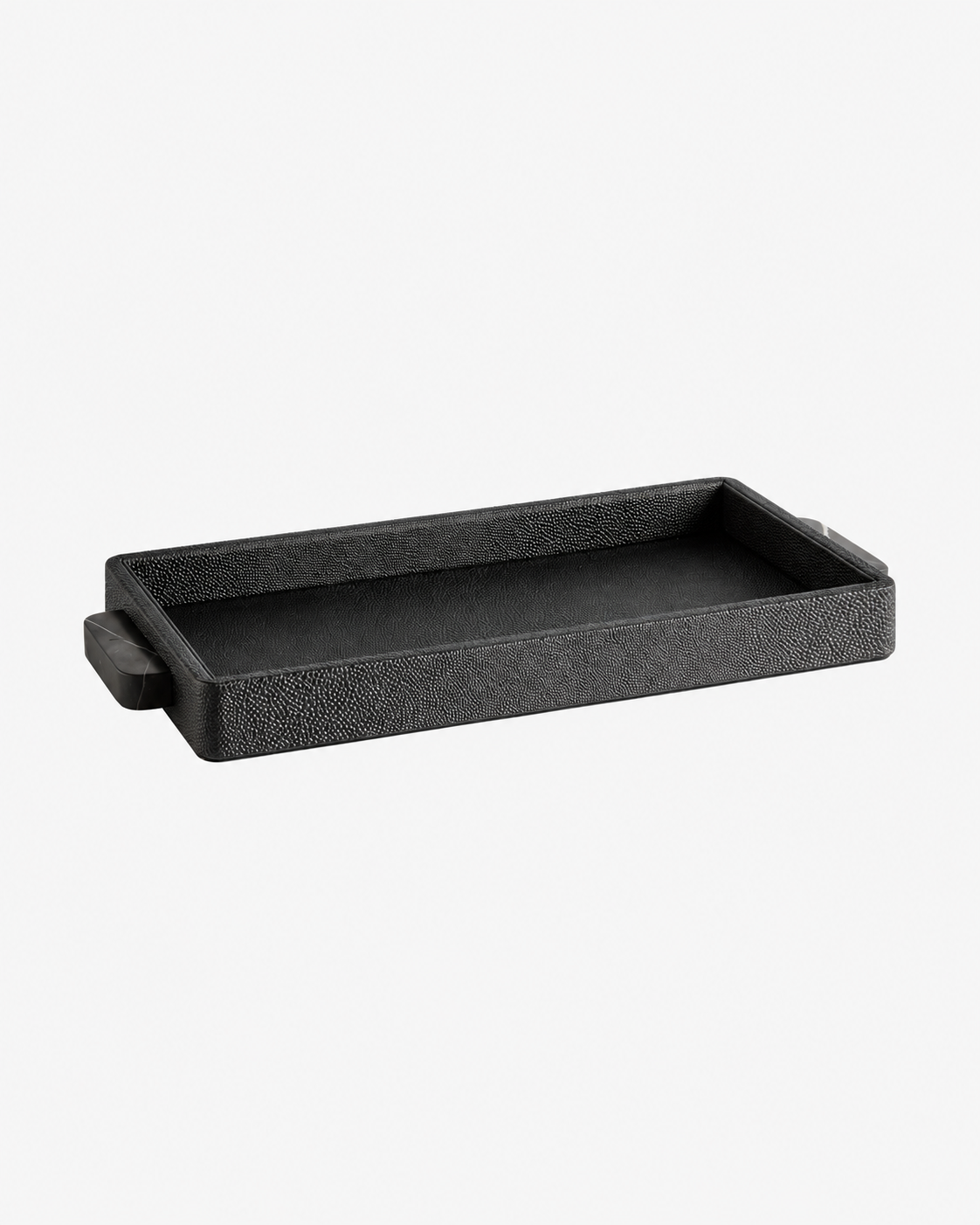 Greg Natale | Palco Tray Shagreen Nero — studio view