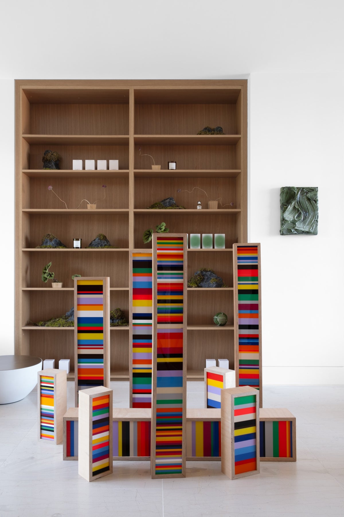 Colour, art and objects.