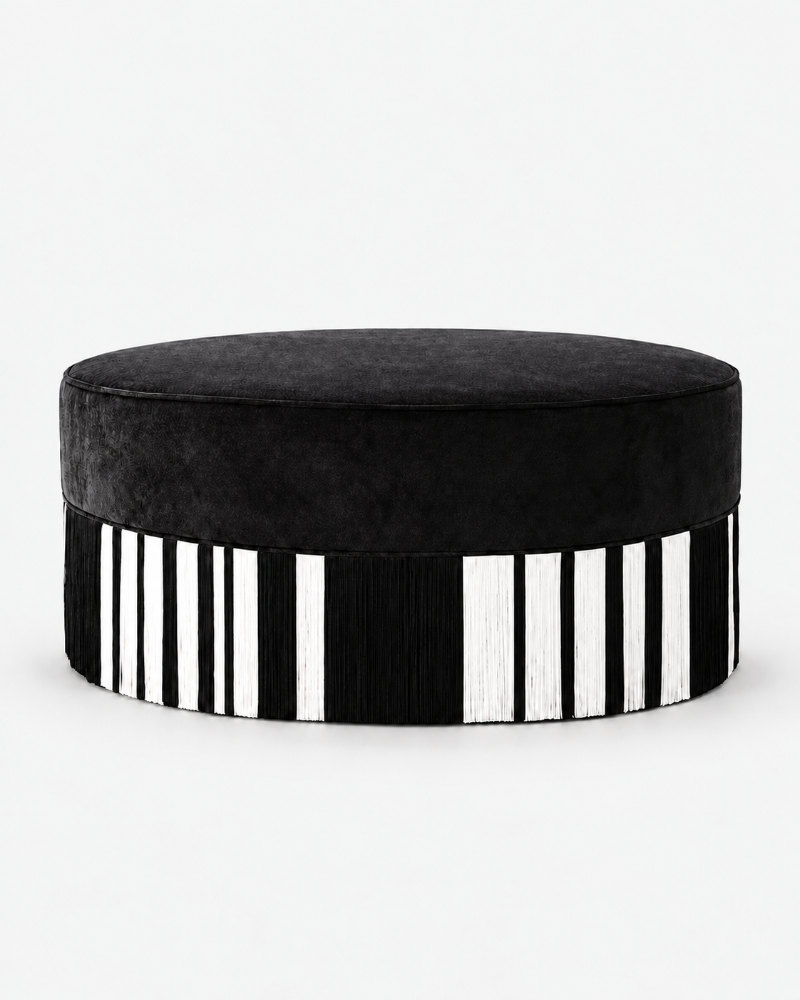 Lorenza Bozzoli Couture White Lines Ottoman