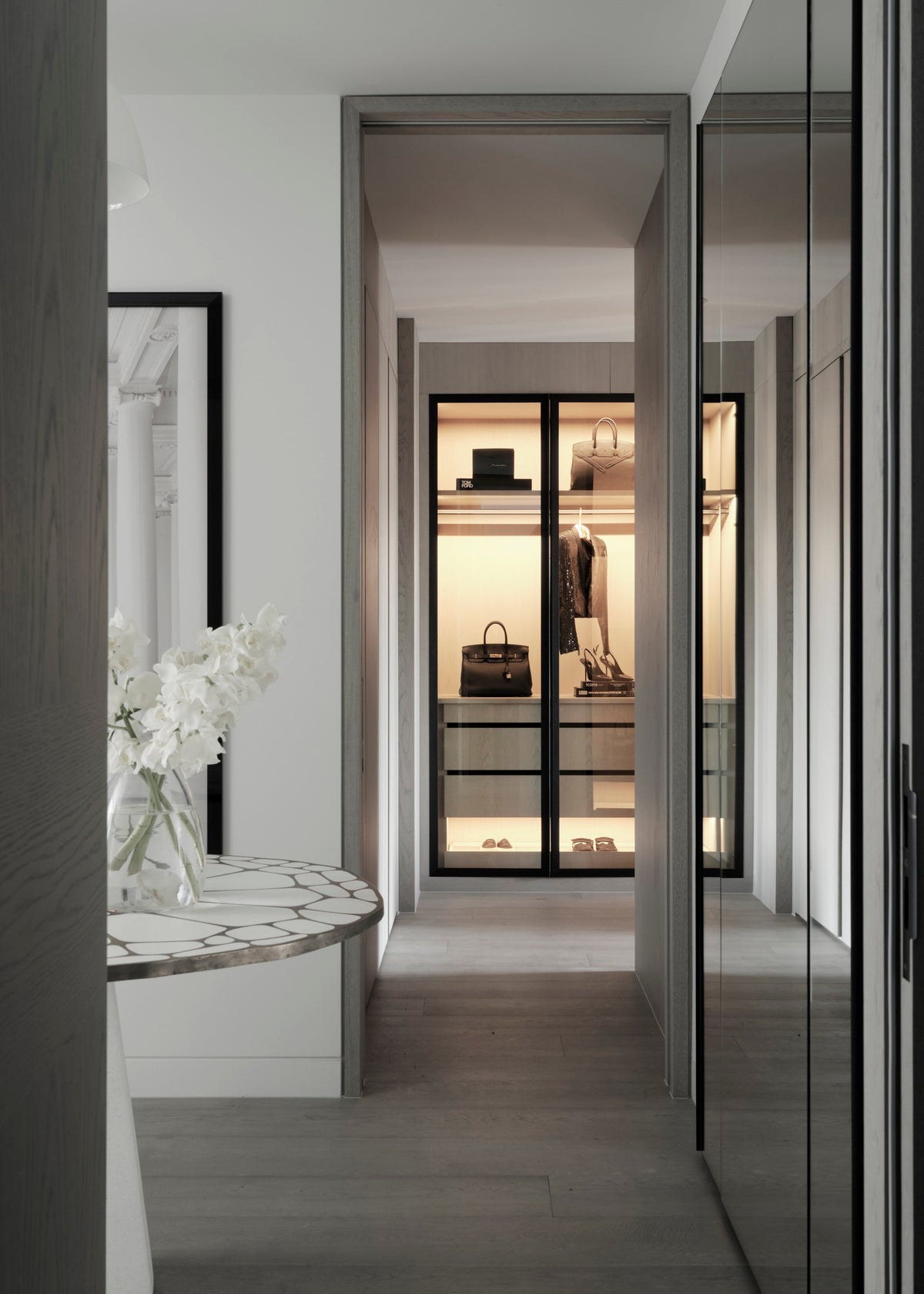 The wardrobe at Sirius Penthouse.