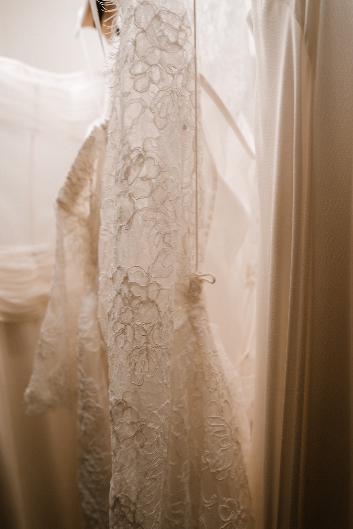 Embroidered ivory gown at the Wedded Network launch at Three Over Six.