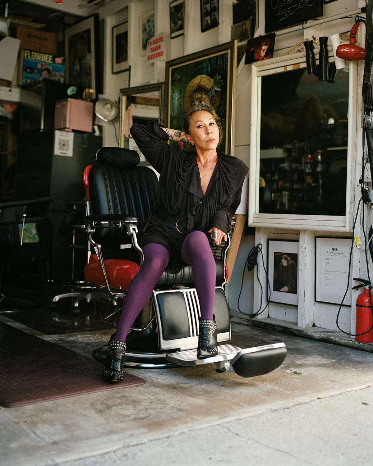 Mira Chai Hyde, behind the image